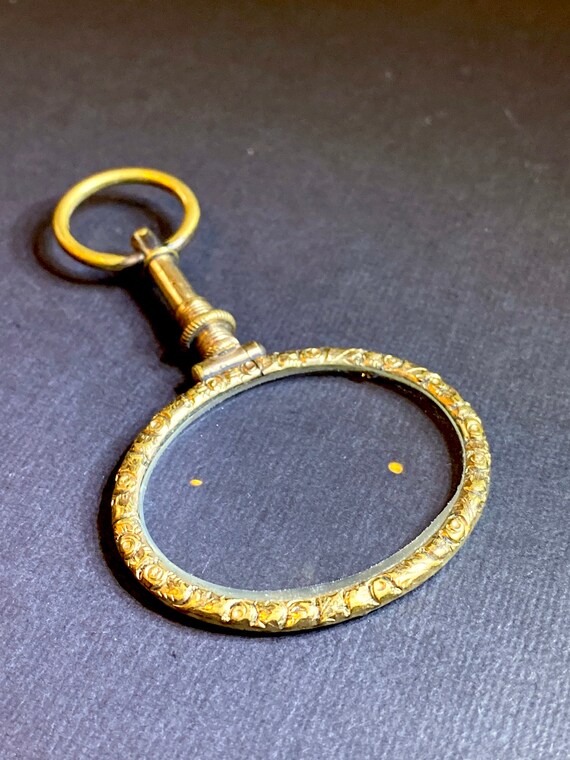 Victorian Gilt Quizzer Glass Etsy