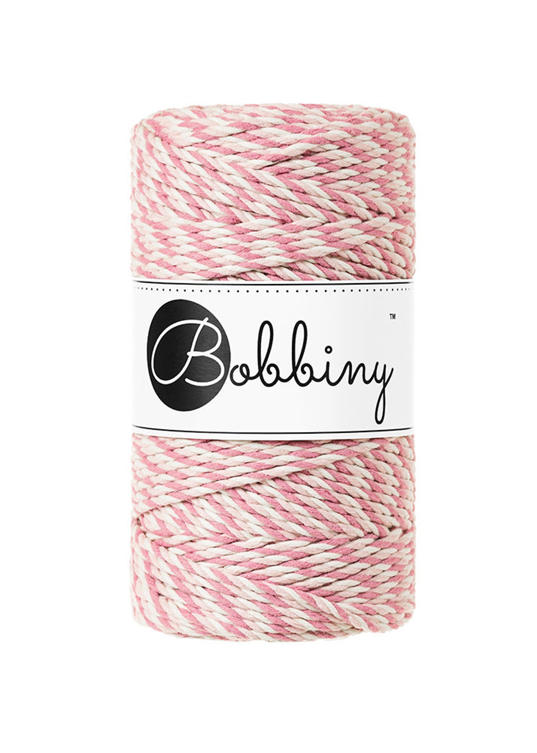 3mm Magic Pink Macrame Cord: Soft Recycled Cotton Fiber Art Rope - Etsy