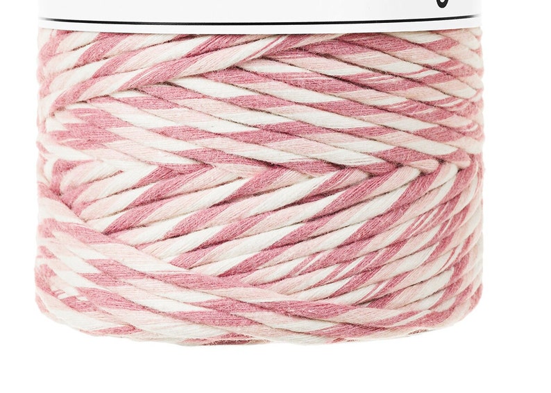 3mm Magic Pink Single Strand Macrame Cord/ Bobbiny /macrame Cord/ Soft ...