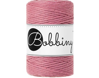 1.5 MM Blossom Single Strand Macrame Cord/ Bobbiny Baby/108 yards Single Twist Macramé String Cotton Cord Twisted Macramé  Jewelry String
