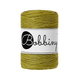 1.5MM Macramé Cord – Golden Kiwi Premium Cotton – Single Twist String – 108 Yards Twisted Craft Cord
