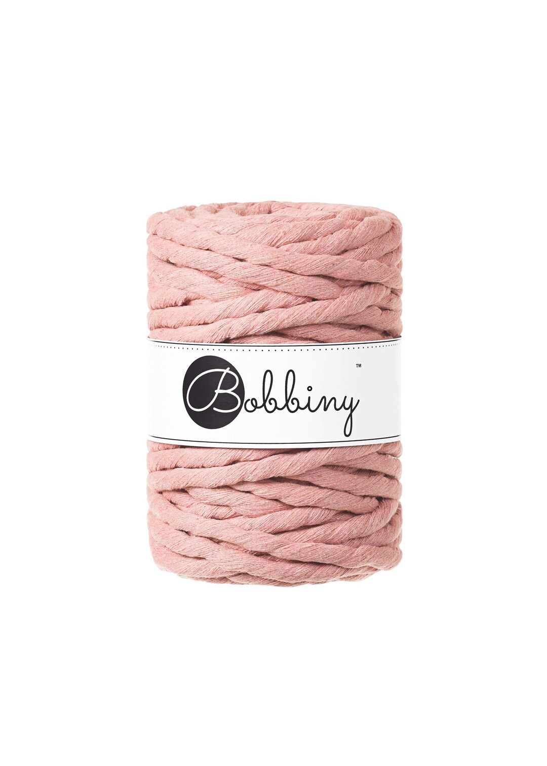 Bobbiny Blush Premium Macrame Cord 9mm, 32 Yards 30 Meters Single Twist