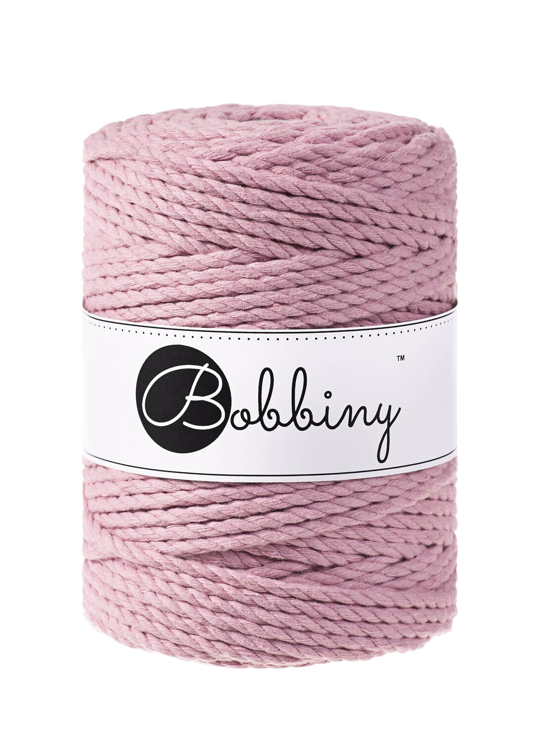 5mm Dusty Pink Macrame Cord: 3-ply Soft Recycled Cotton Rope - Etsy