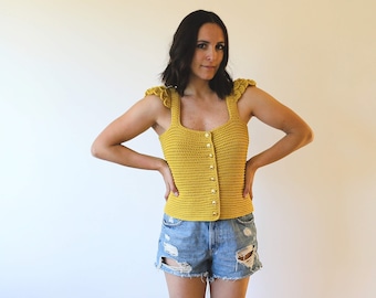 Crochet Top Pattern PDF - The Reina Top