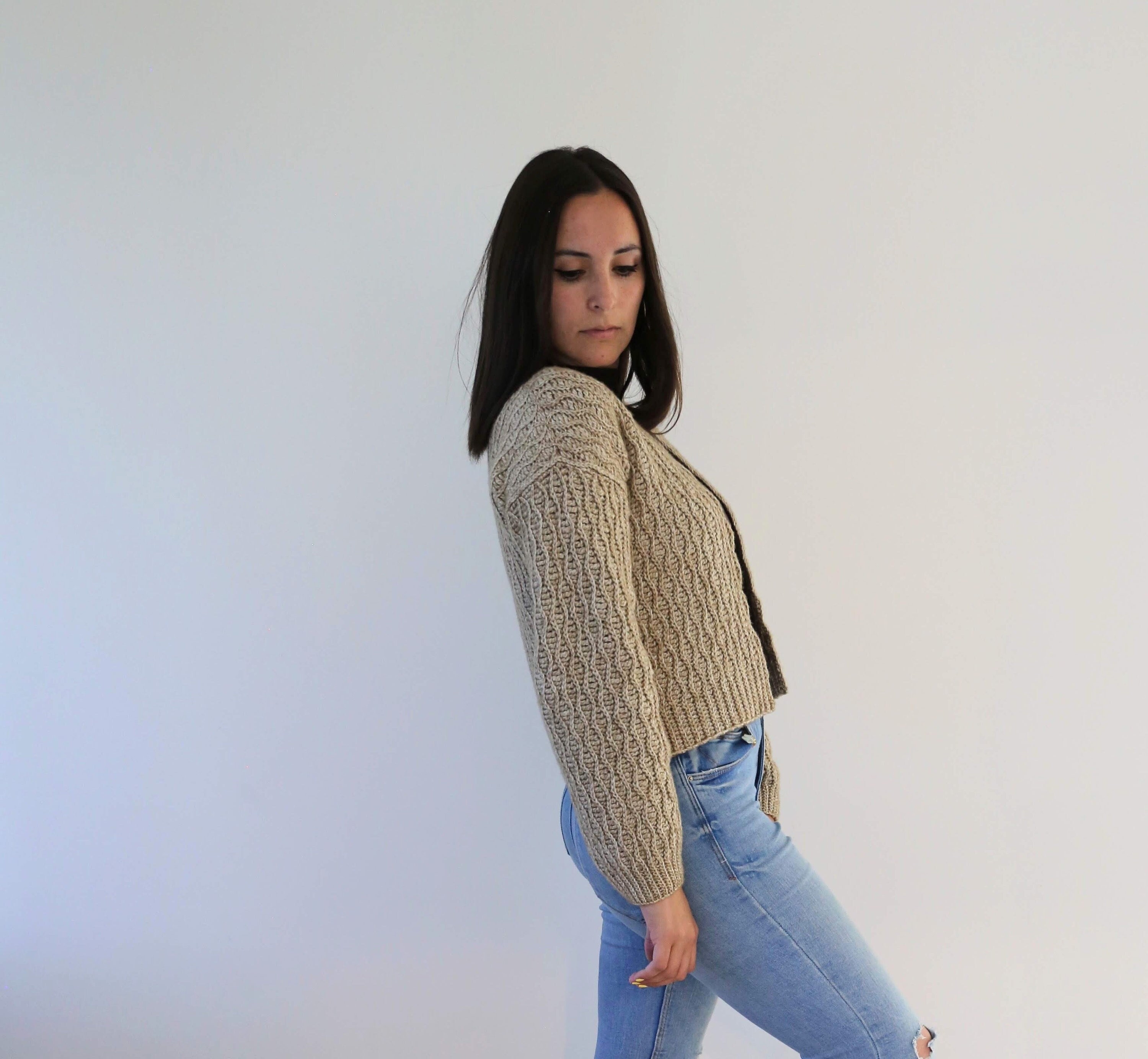 Crochet Cardigan Pattern PDF (English + Español) - Ola Cardi
