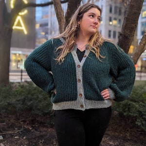 Crochet Cardigan Pattern PDF English Español Dona Cardi image 9