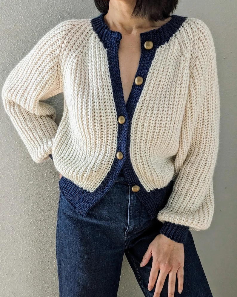 Crochet Cardigan Pattern PDF English Español Dona Cardi image 3