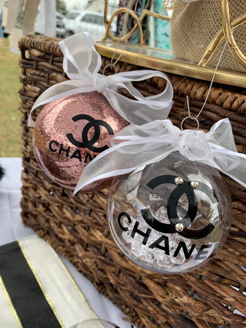 Chanel Inspired Ornament Etsy