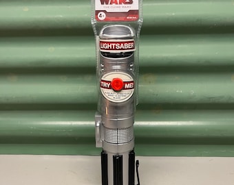 Star Wars, the Clone Wars, blue lightsaber, new old stock. Hasbro