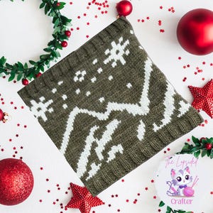 Strickanleitung: Appalachian Winter Cowl/Strickmuster, Strickmuster, gestrickter Schal, Kammgarn Strickmuster, Sofort Download