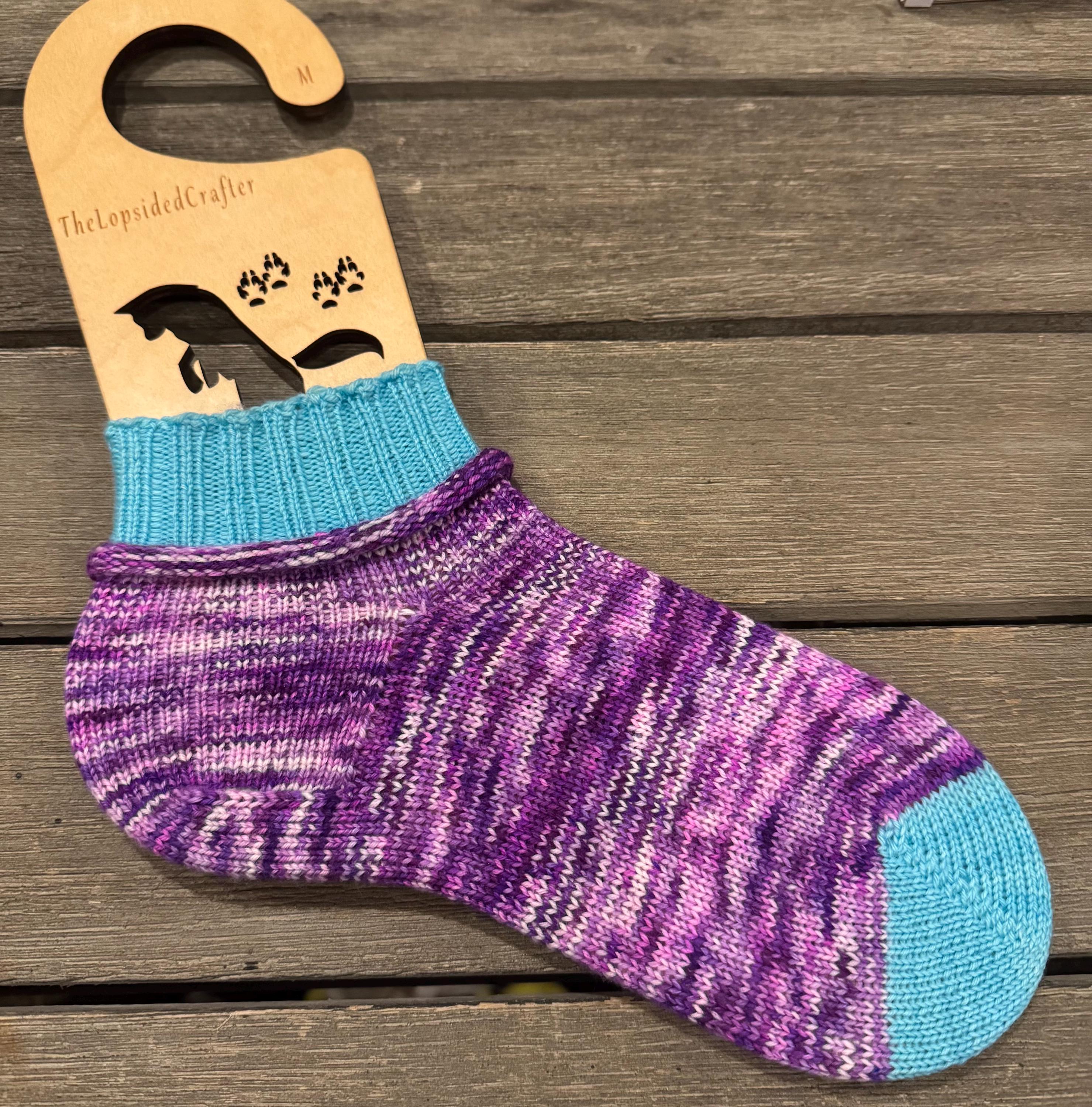Loom Knit Sock Pattern Cuff Down Heel Flap Gusset (PDF Pattern, Child ...