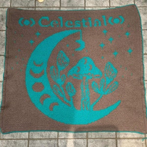 Crochet Pattern l PDF l Mosaic Crochet Mushroom Celestial