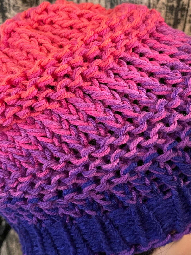 The Juanita Loom Knit Hat Pattern Etsy