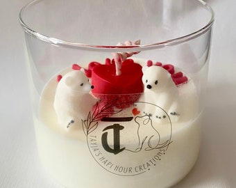 12 oz Polar Bears Love Valentine Scented Candle