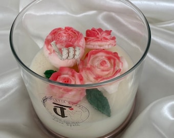 Flowers Candle perfect His & Her Gift for Anniversary, Birthday, Wedding, Housewarming, Graduation, Mother’s Day