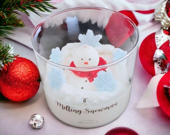 12 oz Melting Snowman Scented Candle