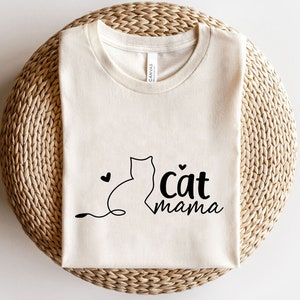 Cat Mama Svg, Cat Mom Svg, Cat Lover Svg, Cat Svg, Cat Outline Svg, Cut Files For Cricut and Silhouette