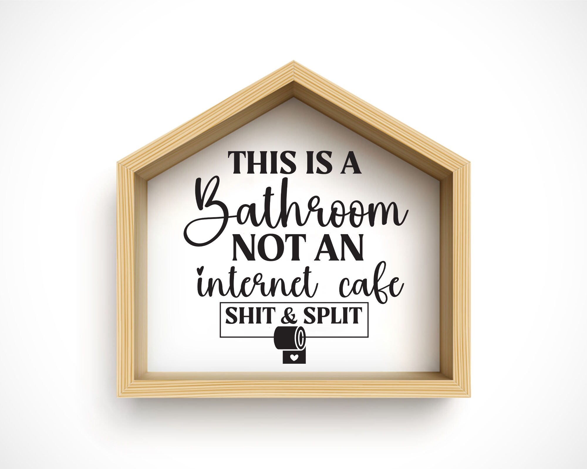 Bathroom Decor Svg Funny Bathroom Sign Svg Restroom Wall - Etsy