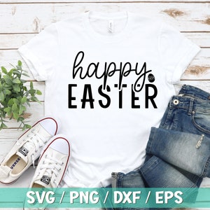Happy Easter SVG, Easter Svg, Easter Bunny Svg, Easter svg for Girls, Easter svg Adult, Cut Files For Cricut and Silhouette