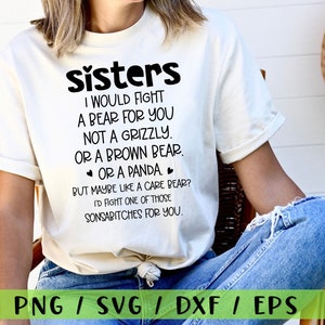 Sister Svg, Crazy Sister Svg, Crazy Sister Png, Sister Png, Sisters Forever Png, Sisters Cups Svg, Cut Files For Cricut Silhouette