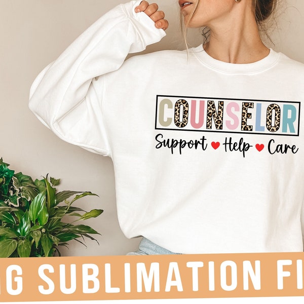 Counselor PNG, School Counselor Sublimation file, Counselor PNG design, Sublimation or Print