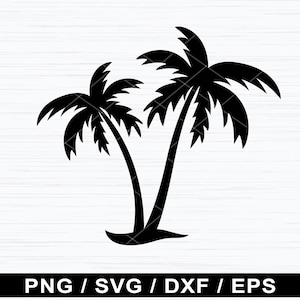 Palm Tree Svg, Tree Svg, Palm Tree Print, Palm Tree Wall Art, Beach Svg, Instant Download, Cut Files For Cricut and Silhouette.