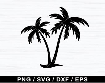 Palm Tree Svg, Tree Svg, Palm Tree Print, Palm Tree Wall Art, Beach Svg, Instant Download, Cut Files For Cricut and Silhouette.