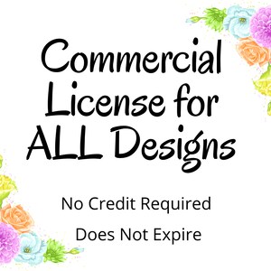 Commercial License for ALL Designs In My Shop