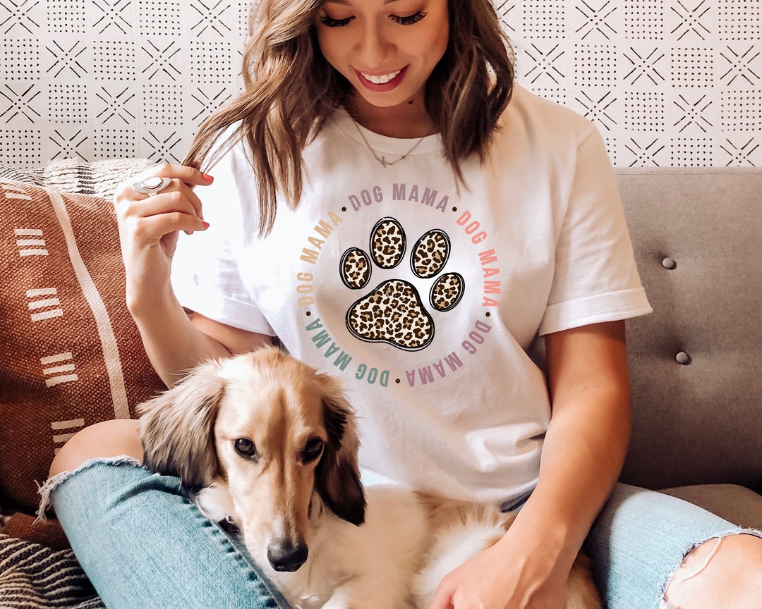 Dog Mama Png, Dog Mom Png, Leopard Paw Print Png, Sublimation Design ...