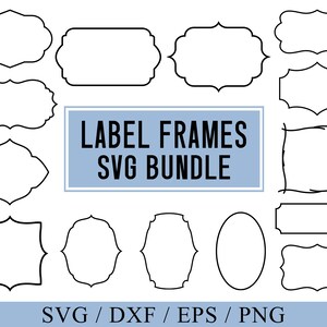 Vintage Frames Svg, Label Frames Svg, Banner Svg, Label Svg, Label Frame Vector Clipart, Shapes Svg, Commercial Use, Cricut, Silhouette File