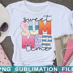 Sweet Summertime Png, Summertime Png, Girl&#39;s Summer Png, Women’s Summer Png, Summer Png, Summer Gift For Her Png, Png Sublimation File