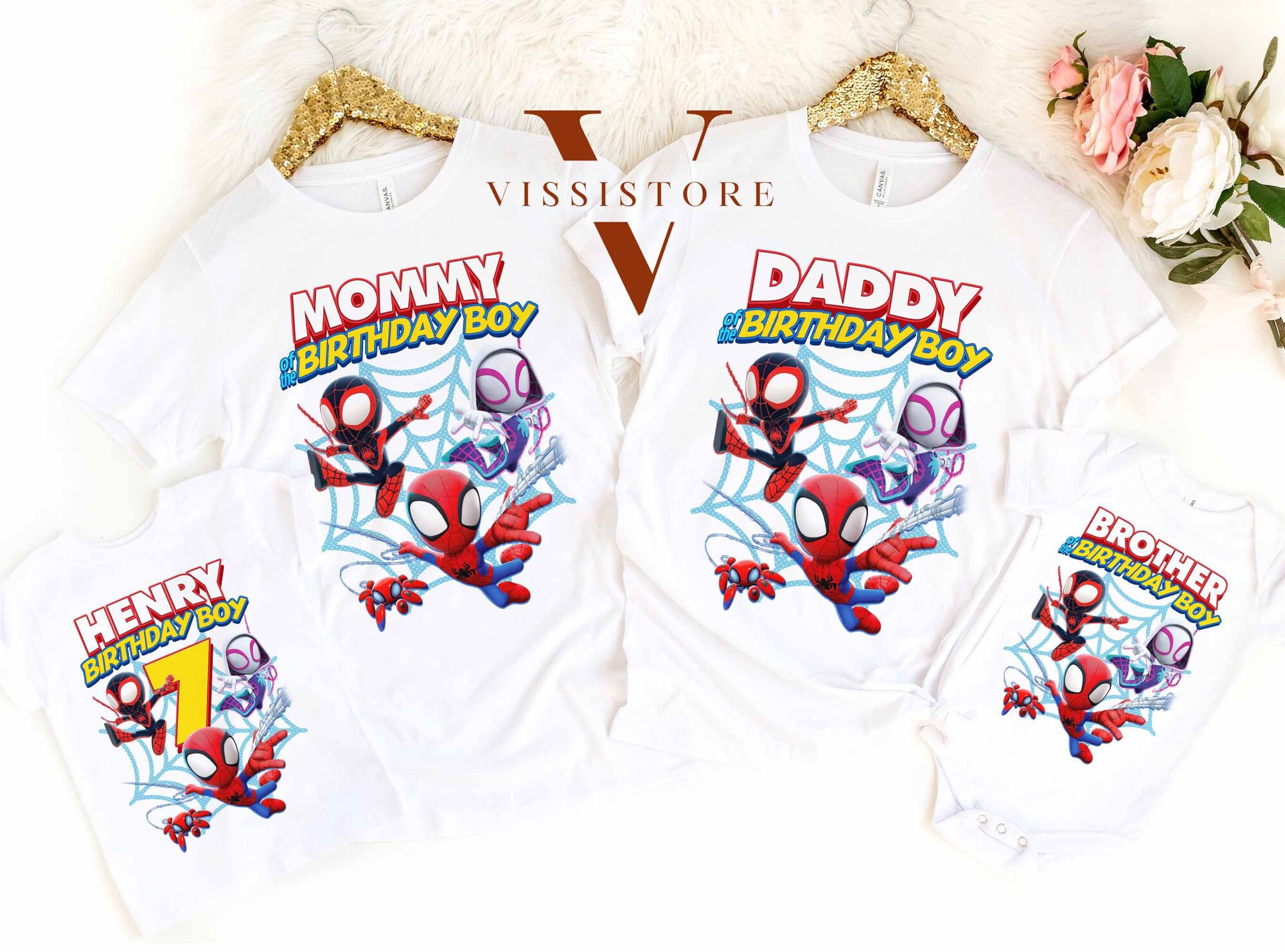 Discover Spidey, Spidey and His Amazing Friends, Spide-Man Kindergeburtstag Party Personlisierte T-Shirt