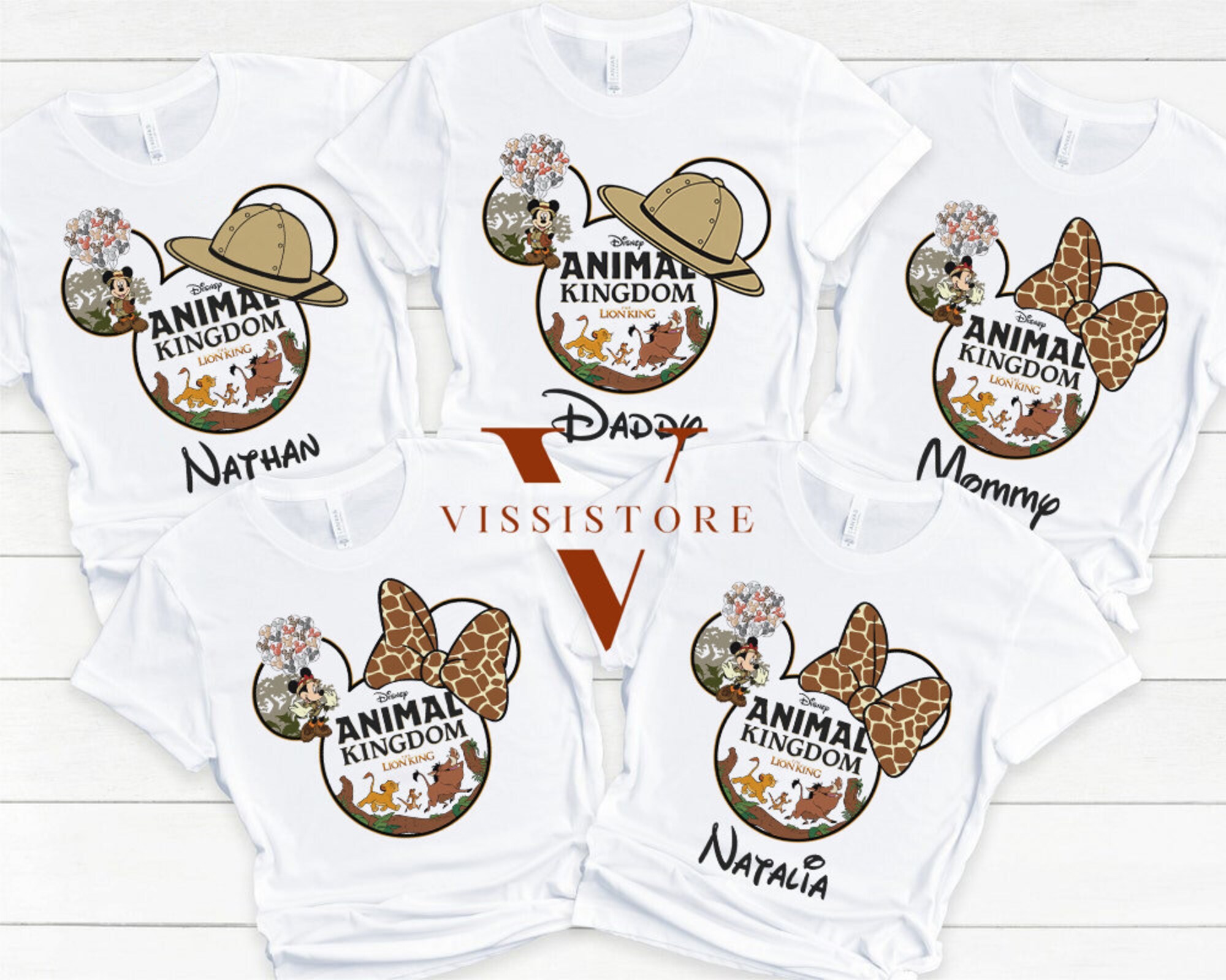 Discover Personalised Animal Kingdom Matching Family Shirts, Disney 2022 shirts