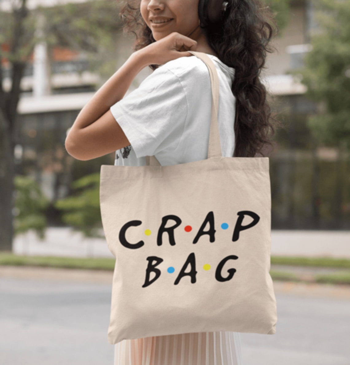 Friend Crap Bag Vintage Canvas Tote Bag Shoulder Bag Etsy