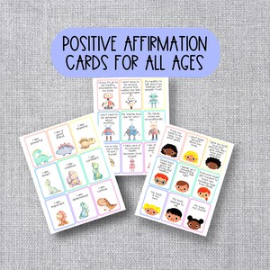 Positive Affirmation Cards | Encouragement Gift | Daily Affirmations and Anxiety Relief | School Counselor Positive Cards | Digital Cards