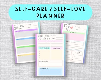 SELF CARE KIT & Journal | Life Goals Planner | Wellness, Self Love, Mental Health, Gratitude Journal | Reminders, Intentions, Reflections