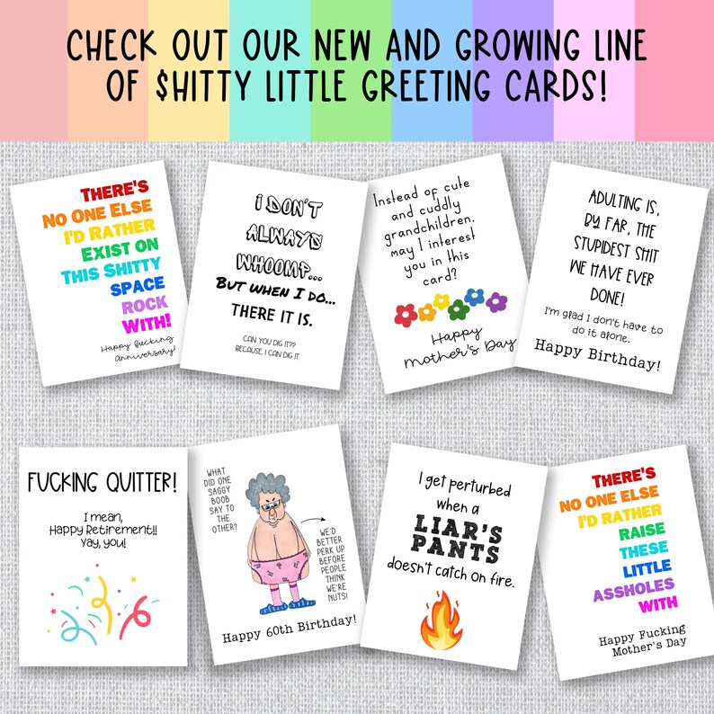 Old Age Gag Gift/card Funny Birthday Card for Dad or Mom Pun Etsy