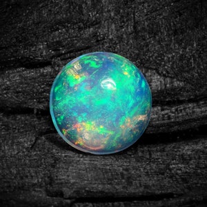 AAA Grade Ethiopian Opal, Opal Cabochon Loose Gemstone, Round Shape 7mm Ethiopian Opal Stone, Natural Ethiopian Opal Smooth Gemstone