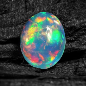 Ethiopian Opal Cabochon, AAA Quality Ethiopian Opal Gemstone, Oval Shape 8x6mm Ethiopian Opal Stone, Natural Ethiopian Opal Smooth Gemstone