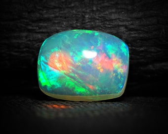 Natuurlijke Ethiopische Welo-opaalkussen cabochon losse edelsteen 9 x 7 mm, halfedelsteen