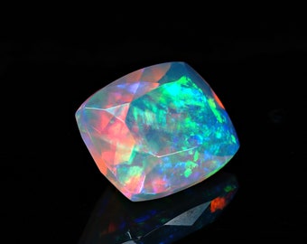 Ethiopian Welo Opal Gemstone - 9x7mm Cushion Cut for Jewelry Making