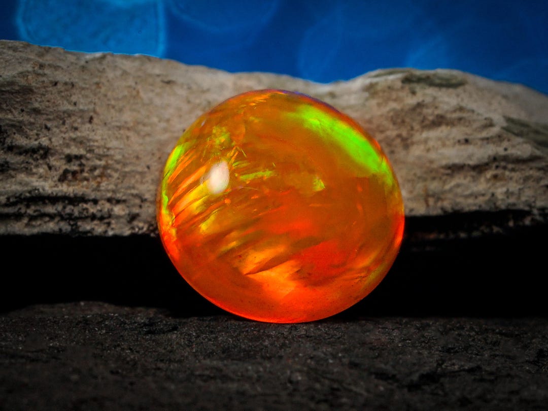 Opale Nero 6 X 4 Mm - Opale Di Fuoco Etiope Nero Naturale - Opale - Foto 7