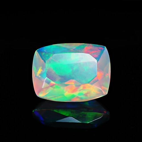 Opale Welo naturelle d'Éthiopie – Qualité AAA, reflets multicolores | Taille coussin 7 x 5 mm pour la création de bijoux