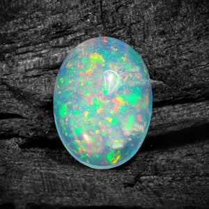 AAA Grade Ethiopian Opal, Opal Cabochon Loose Gemstone, Oval Shape 8x6mm Ethiopian Opal Stone, Natural Ethiopian Opal Smooth Gemstone