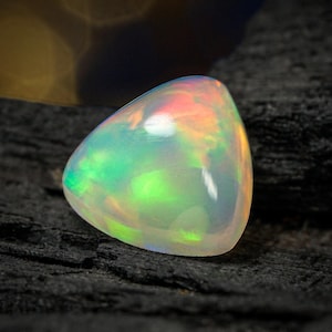 Sprankelende Ethiopische Welo-opaalcabochon - 6 mm biljoen edelsteen