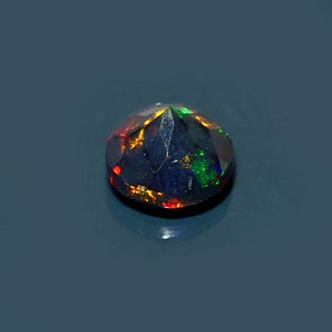 6mm AAA grade ethiopian opal faceted round cut gemstone