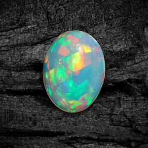 AAA Grade Ethiopian Opal, Opal Cabochon Loose Gemstone, Oval Shape 8x6mm Ethiopian Opal Stone, Natural Ethiopian Opal Smooth Gemstone