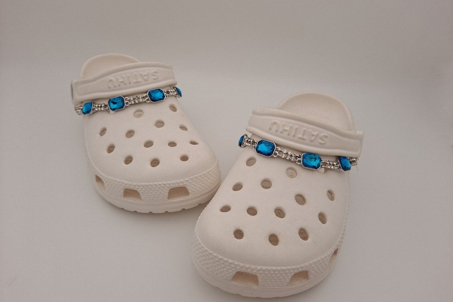 Set of 2 Bling croc charm chains for girls cute croc shoe Etsy