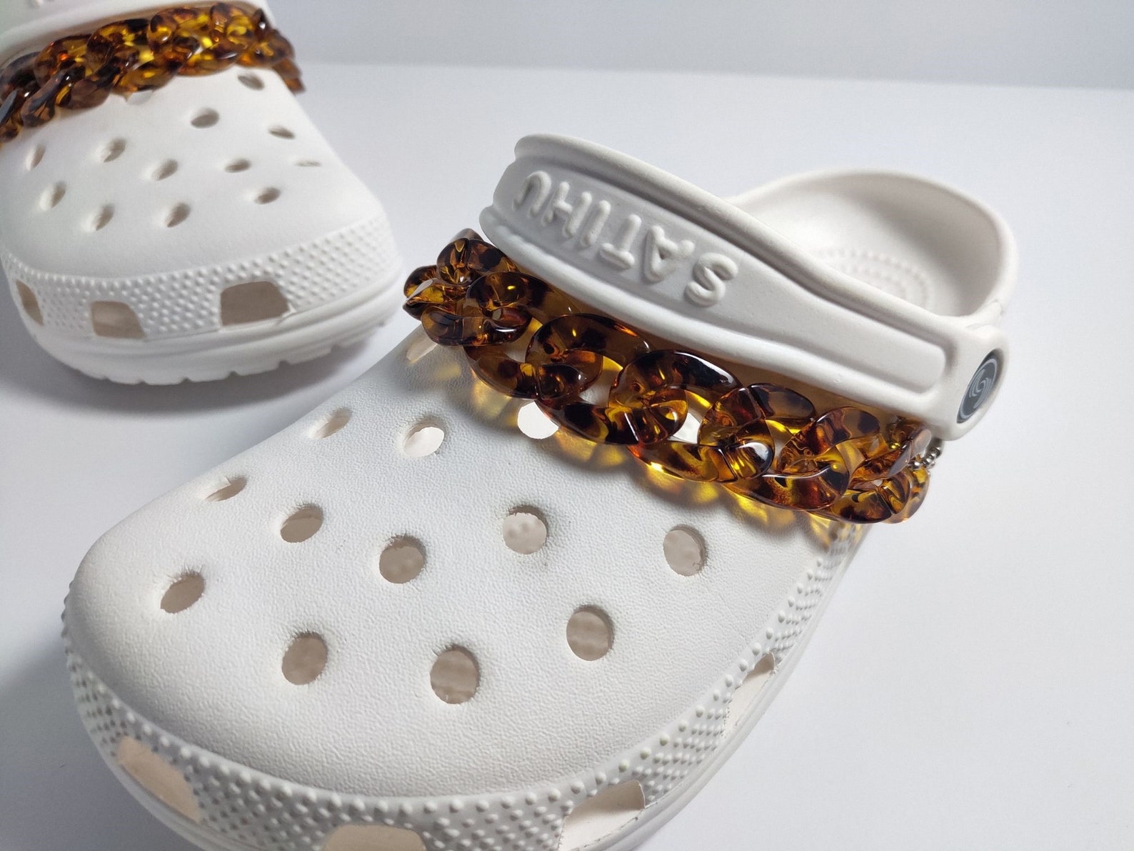 Set of 2 croc charm chains for girls cute croc shoe Etsy