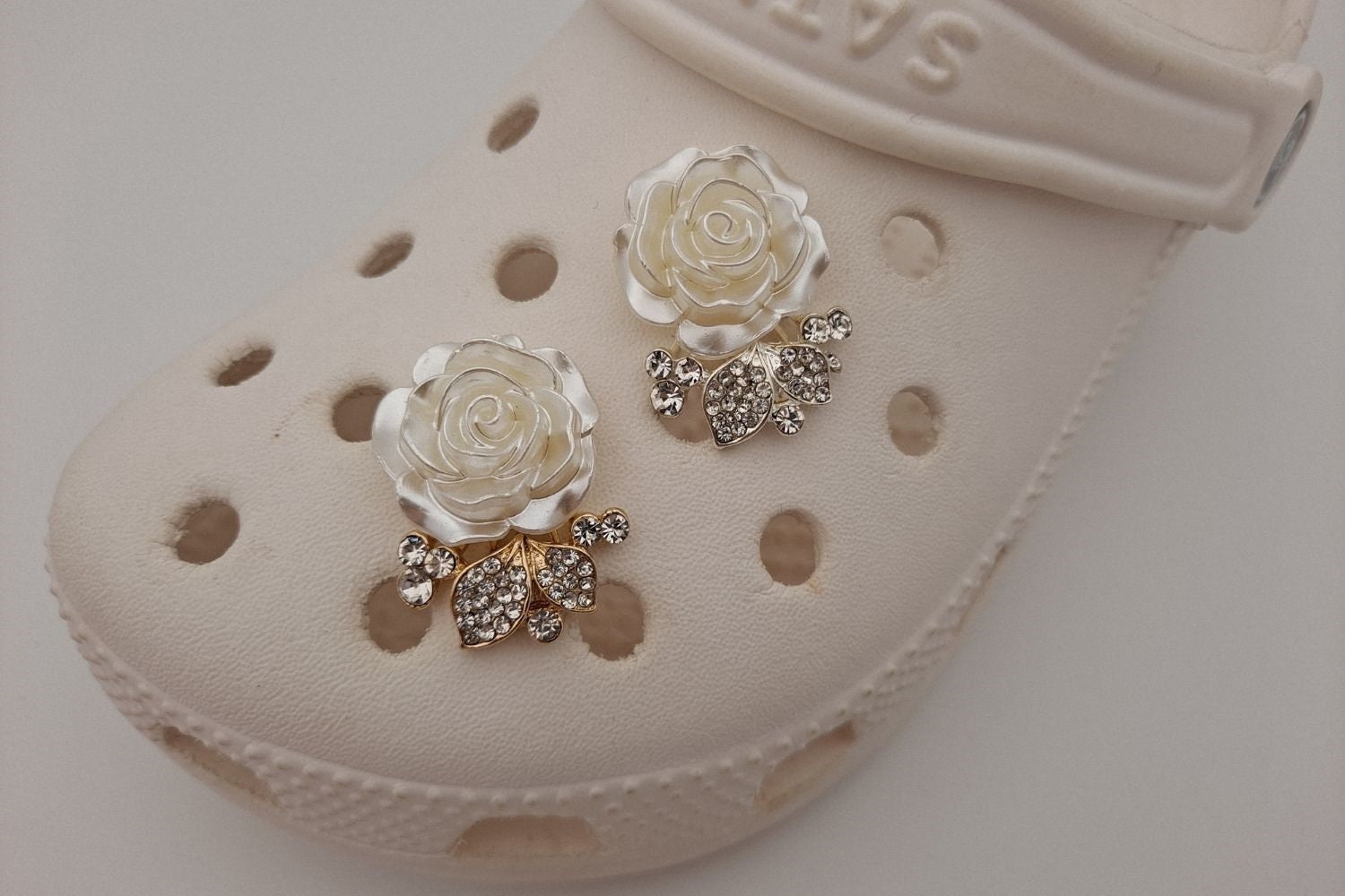 Flower croc charm for girls cute croc shoe accessories best Etsy